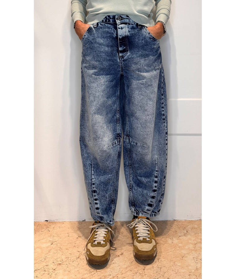 jeans buggy marmorizzato