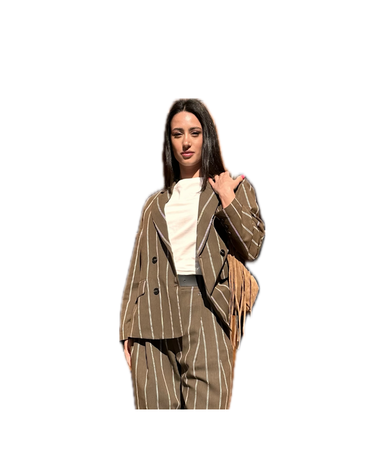  Giacca gessato