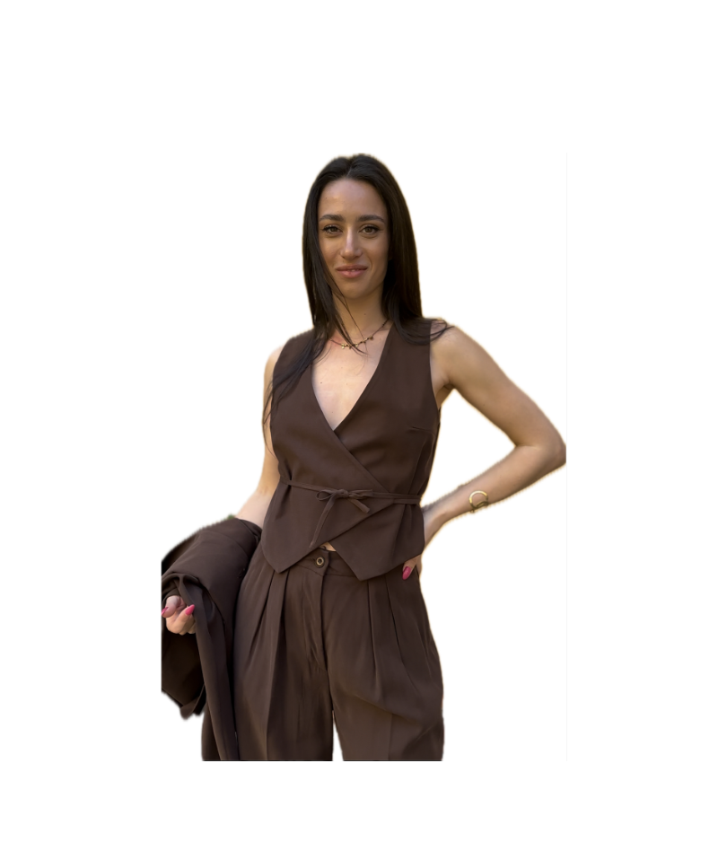 Gilet incrocio laccio